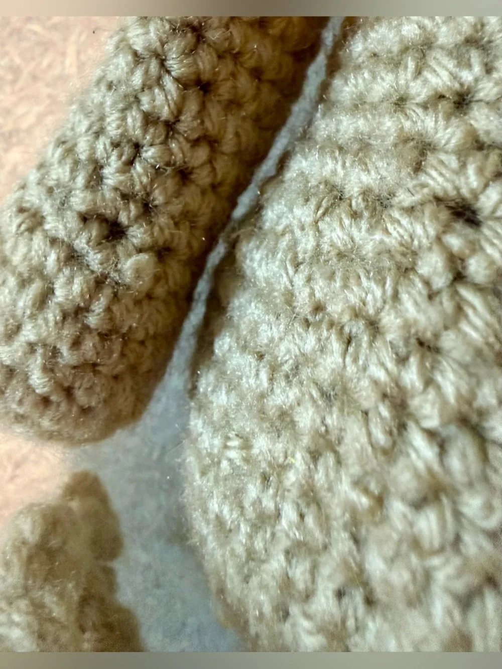 Handmade Crochet Lion & Rabbit Plush Set OOAK Artisan Stuffed Animals 15”& 12.5”